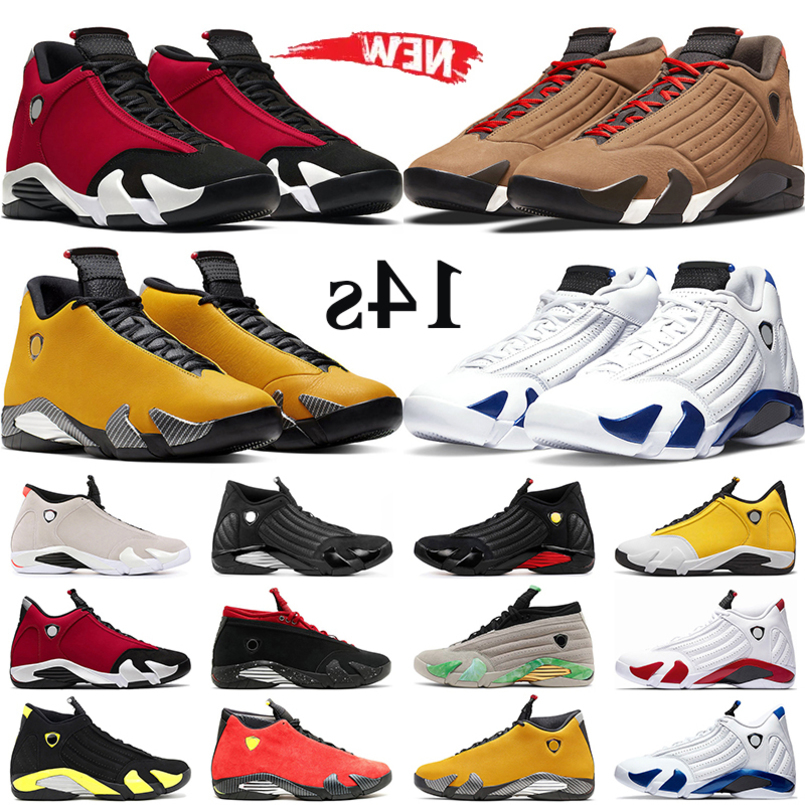 

14s men Basketball Shoes Ginger Hyper Royal Candy Cane Desert Sand Fortune Thunder Winterized 14 retro mens gym trainer, # 14