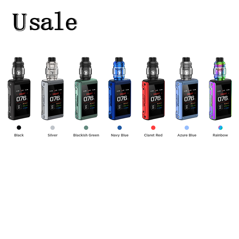 

Geekvape T200 Kit 5.5ml Z Sub-Ohm 2021 Tank with 200W Mod 2.4-inch Full Touch Screen IP68-rating Water & Dust Resistance Vape Device 100% Original, Navy blue