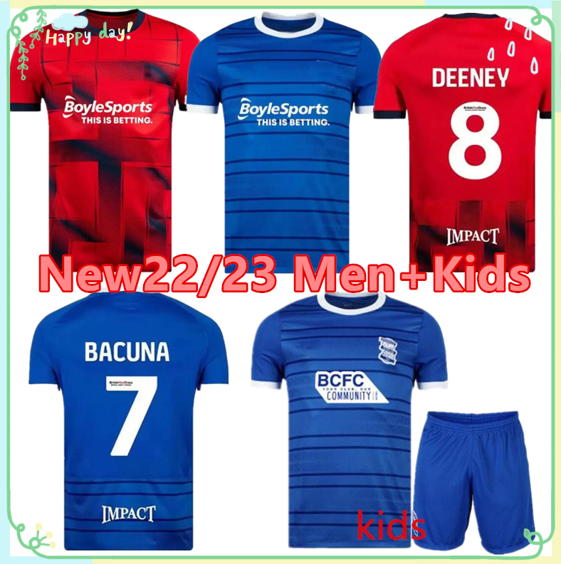 

22 23 Birmingham Soccer Jersey DEENEY BELA McGREE City FC 2022 2023 Home Away Third Adults Men Kids Kit Full Set Football Shirts Short Socks PEDERSEN DEAN SUNJIC child, Black