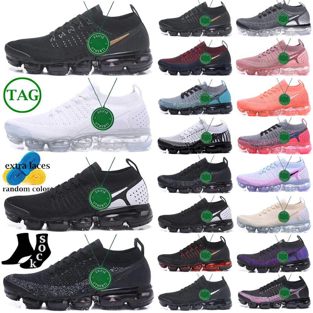 designer mens women Fly 2 Running Air Shoes Random Yarn gym blue Heel Graphic Team Orange cheetah black alunminum orca rose gold Max Flyknit 2 train