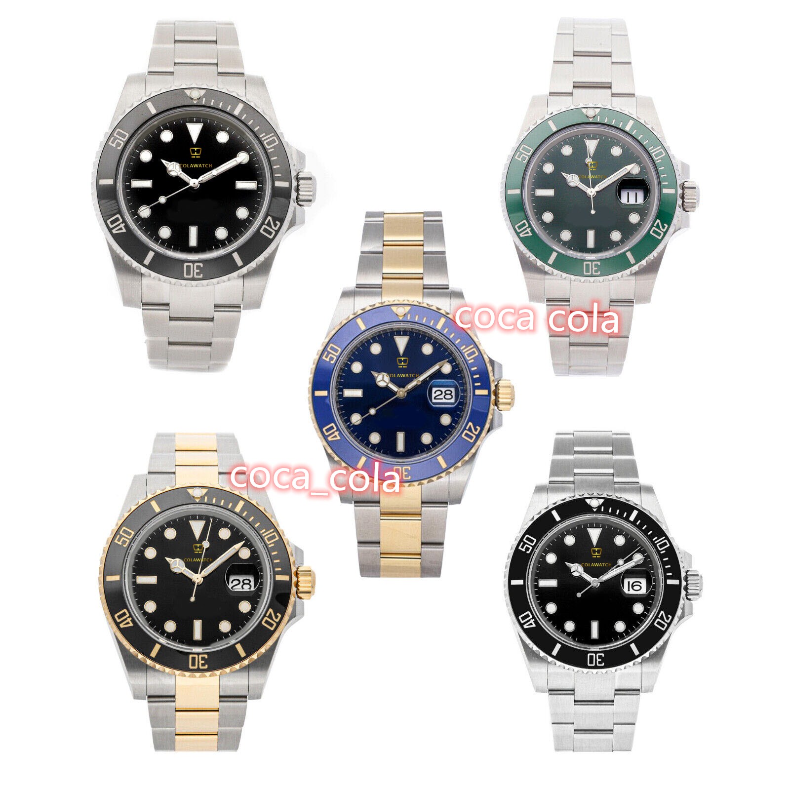 

2022 Ultra low price customization watch 904 stainless steel Ceramic Bezel Date Mechanical Automatic Sapphire super luminous Men's Dive Wristwatch No Box