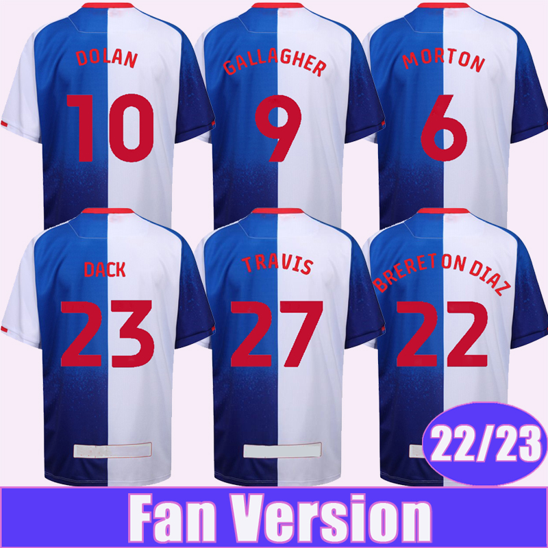 

22 23 DOLAN DACK Mens Soccer Jerseys BRERETON DIAZ GALLAGHER ROTHWELL MORTON PEARS Home Football Shirt Short Sleeve Uniforms, Qm9921 22 23 home no patch