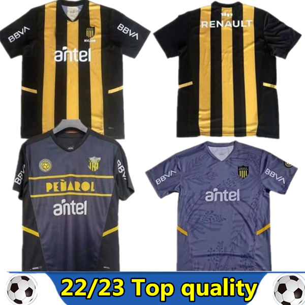 

22/23 Uruguay Penarol Soccer Jerseys Special version 130 Anos Home Away Commemorative Edition 2022 2023 Club Atletico Penarol C.RODRIGUEZ Gargano football shirt, Black