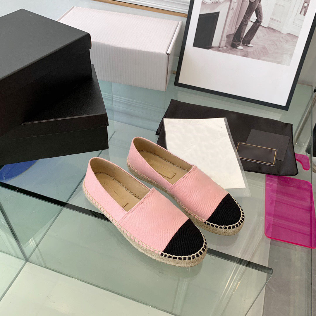 

Luxury Dress shoes Classic Women Loafers Cap toe Womens Spring Summer flat Beach Half Slippers fashion Espadrilles Fisherman canvas Shoe, 12