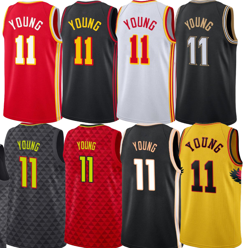 

Men Trae 11 Young Jersey MLK Commemorative Jersey Basketball Jerseys Size S, Color2
