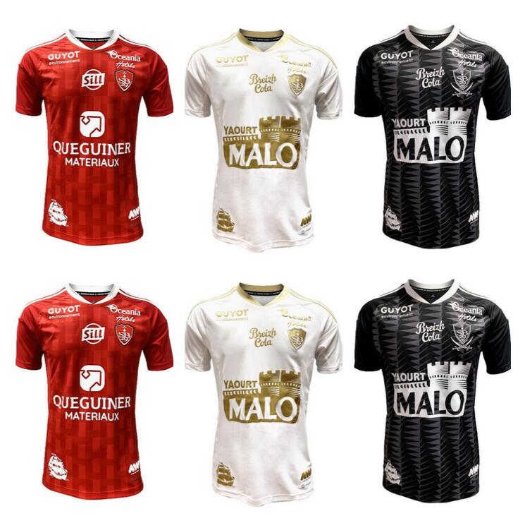 

22 23 Stade Brestois 29 SOCCER JerseyS LASNE DIALLO GRANDSIR CHARBONNIER FAUSSURIER Customize 2022 2023 Brest Red BLACK AWAY HOME JERSEY FOOTBALL SHIRTSWhite Shirt