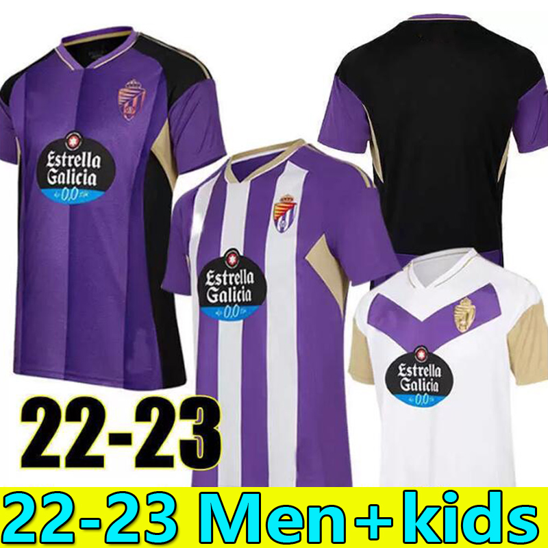 

23 Real Valladolid soccer jerseys Weissman FEDE S. Oscar Plano L. Olaza R.Alcaraz jersey camisetas de futbol 2021 2022 men kids kit football shirts tops, Away
