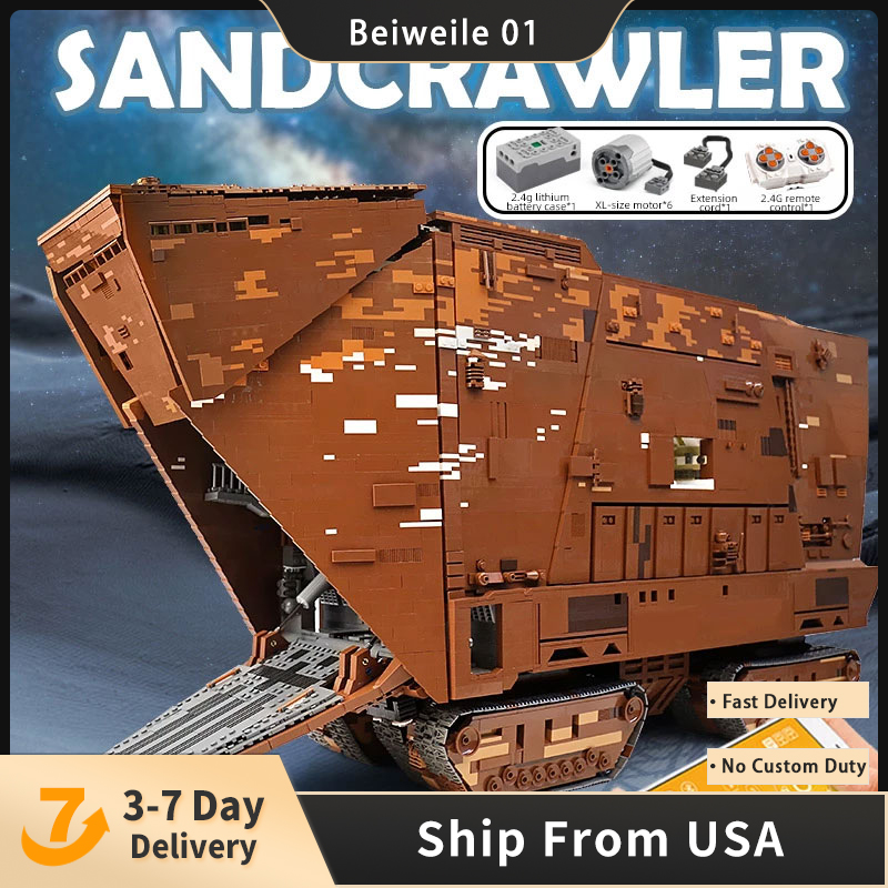 

Mould King 21009 Space Ship Block Series Cavegod UCS Sandcrawler Model Building Blocks 12119pcs Bricks Kids Toys Christmas gift