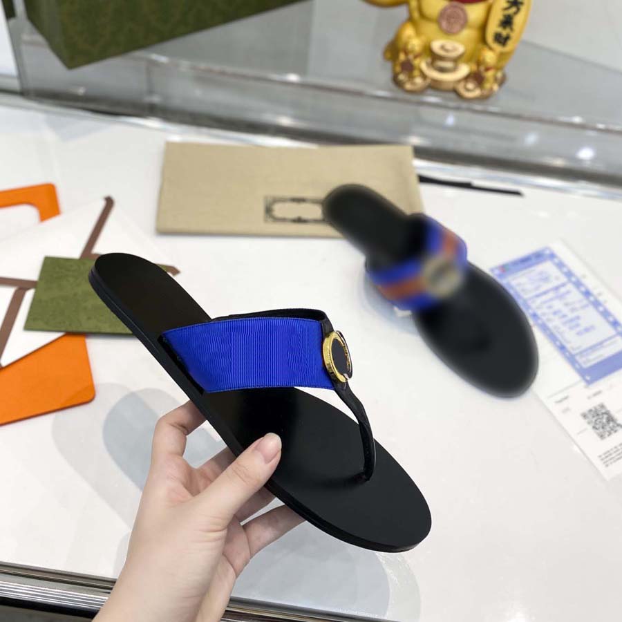 

2022 designer sandals slipper slide European and American G buckle flip-flops metal buckle clamp sandal female leather versatile wear summer, #13