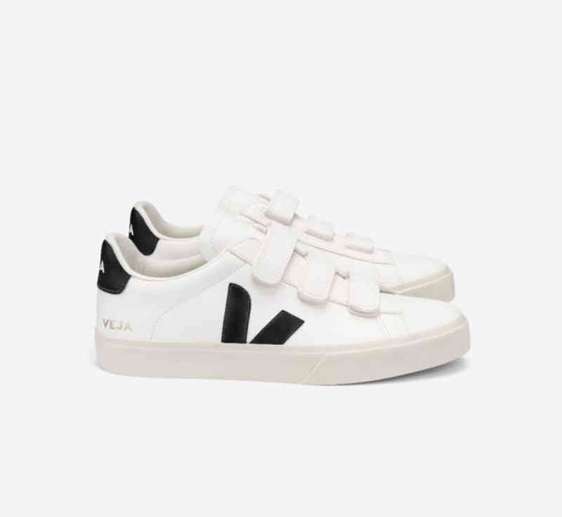 

Veja fashion Recife series low top small white shoes men's and women's shoes casual leather board shoes, Blue tail dotted line v