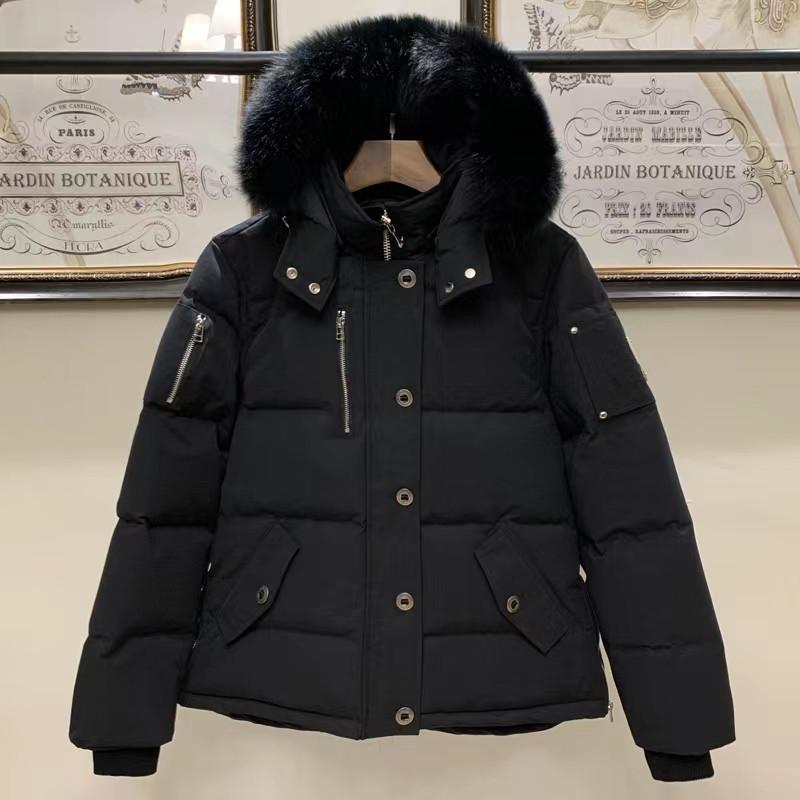 

Men' Down Parkas Jackets Winter outdoor leisure Moose down coats windproof overcoat Waterproof and snow proof Jacket Thick colla real wolf fur sty 1866, Style 2white