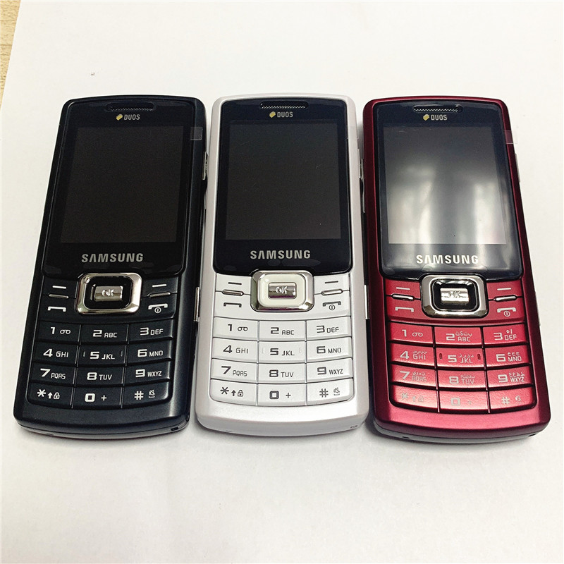 

Original Refurbished Cell Phones Samsung C5212 GSM 2G Dual SIM Camera For Elderly Student Mobilephone, Black