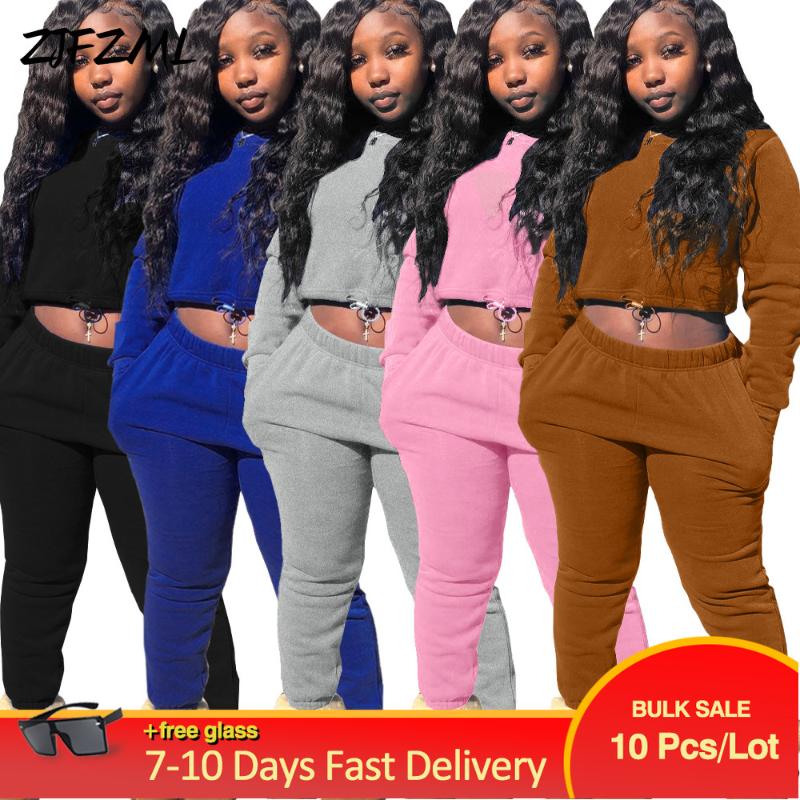 Pantalons deux pièces pour femmes Vente en gros d'articles en vrac Lots Vêtements de sport Costumes de jogging sportifs pour femmes Casual Sweat-