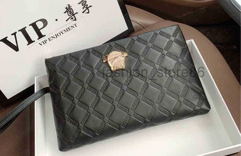 Fashion bag Designer Spirit Men's Medusa clutch Handbag Large Capacity Clip Bag Trend luxury evening clutches party purses