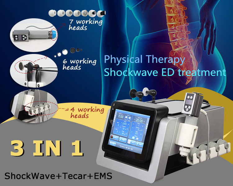 Other Beauty Equipment Smart Tecar Therapy Pain Relief CET RET Diathermy EMS Muscle Stimulation Shockwave ED Physiotherapy