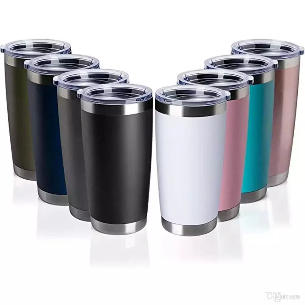 

20oz Tumbler Stainless Steel Car Cup With Sealed Lid Powder Coated Water Bottle For Man Travel Bachelorette Water bottles AA, Randomly send