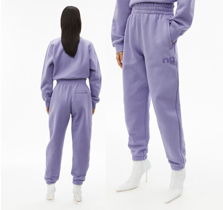 Confortable lettre emblématique Terry pull sweat à capuche taille élastique Jogger décontracté hiver polaire coton pantalons de survêtement ensem