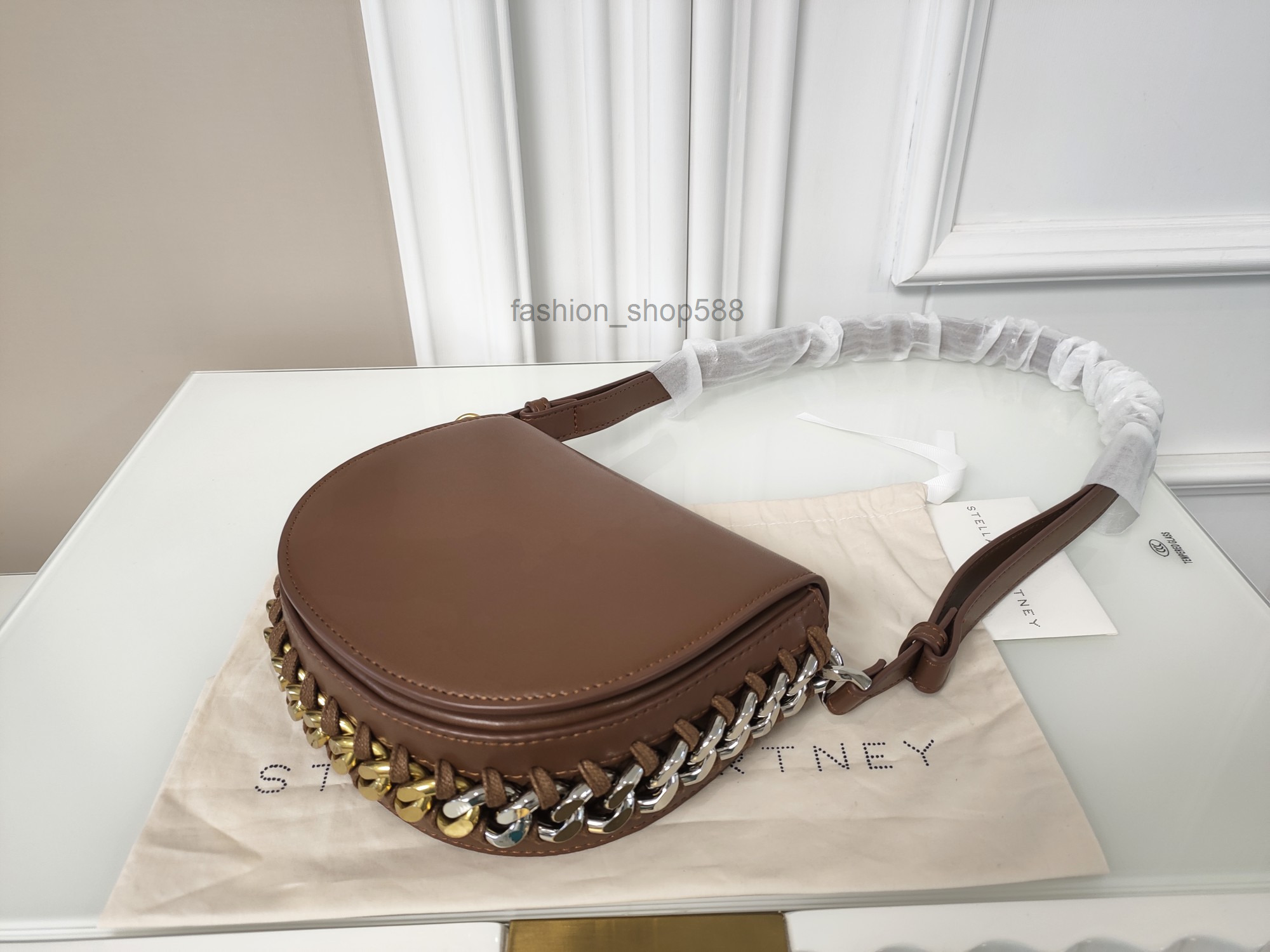 

bag stella mccartney Stella McCartney FraymeZipit womens shoulder bag large messenger catwalk leather handbag shopping bag luxury mothers day gift birthday GG6P, Brown