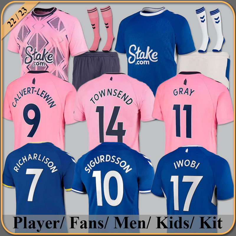 

XXXL 4XL 22 23 toffees KEANE soccer jerseys CALVERT-LEWIN CALVERT LEWIN RICHARLISON ALLAN DIGNE 2021 2022 NKOUNKOU BERNARD men kids kit full set football shirt jersey, 22/23 third