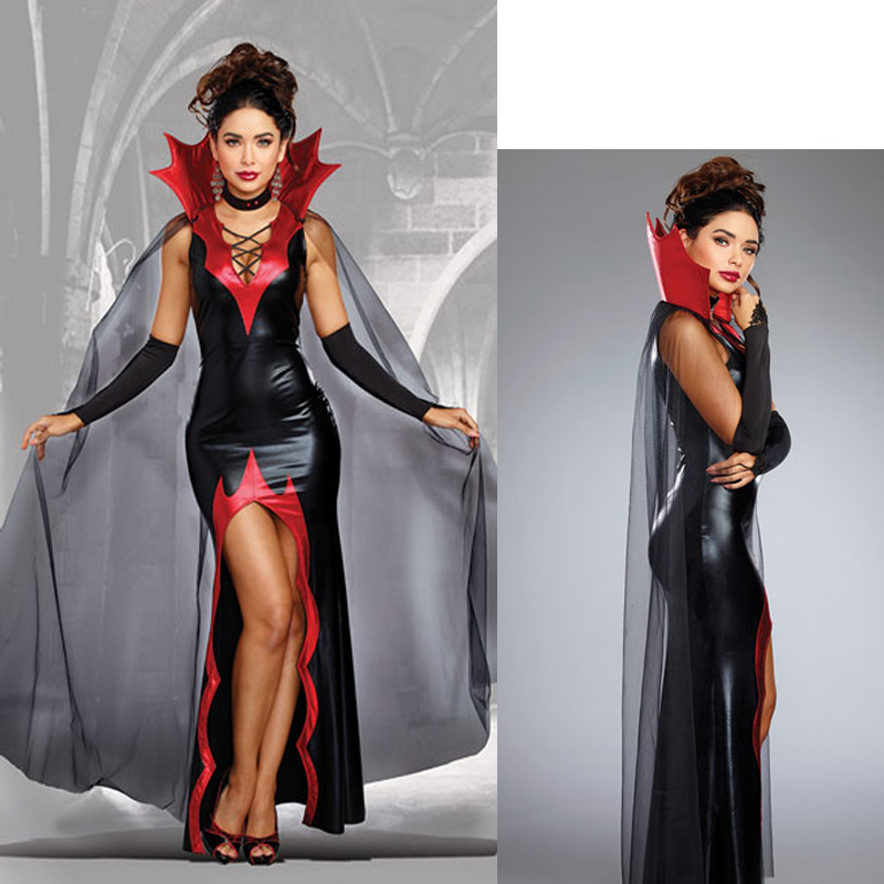 Stage Wear Scary Female Zombie Witch Vampire Cosplay Uniforms Ghost Bride Dress Ghost Baby Halloween Costumes for Women-image-791213373