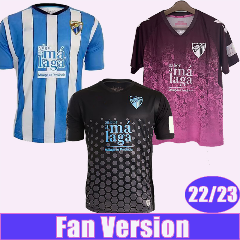 

22 23 Malaga GENARO FEBAS Mens Soccer Jerseys HAITAM LUIS MUNOZ FRAN SOL Home White Blue Away 3rd Short Sleeve Football Shirts, Tz9924 22 23 3rd l. lig. patch