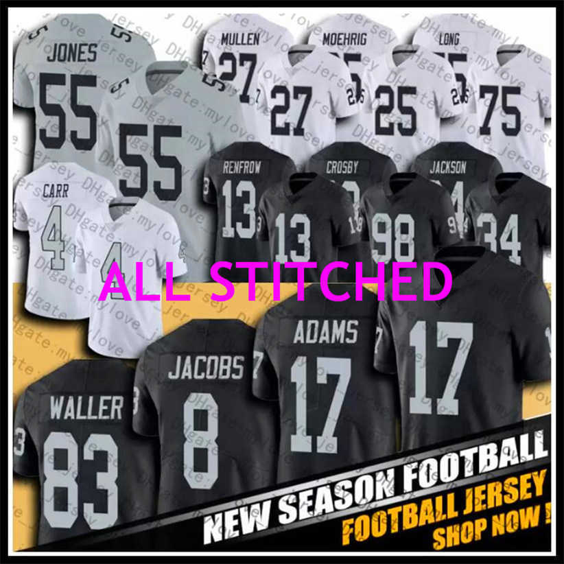 

Custom Davante Adams Jersey Las Vegas''Raiders''Mens Youth Womens Kids Maxx Crosby Hunter Renfrow Darren Waller gifts Derek Carr Josh Jacobs Football Jerseys, Color