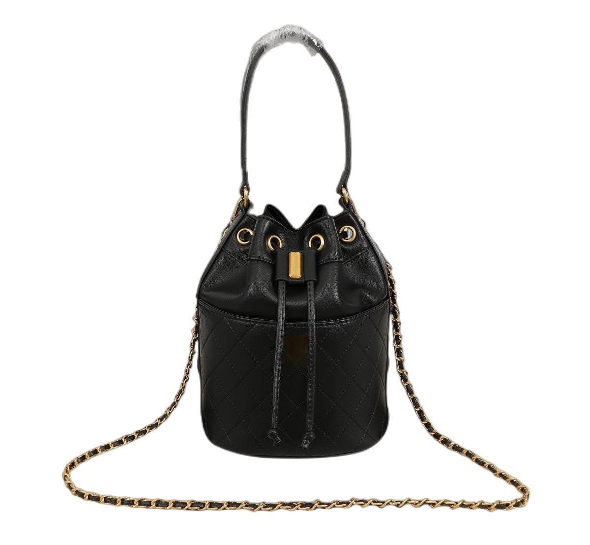 

5A Genuine Leather Drawstring Handbag Chain Women luxurys Fashion Bag Designers Bags Female clutch Classic Top Quality Girl Handbags Bucket bags portable Satchel, Customize