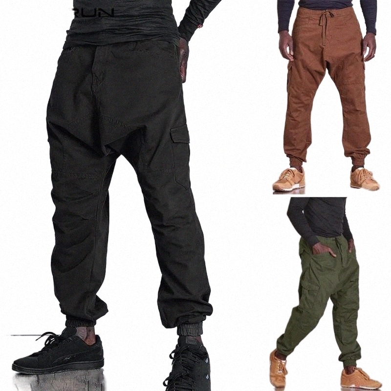 men's Pants INCERUN Baggy Cargo Pant Man Casual Joggers Trousers Male Army Green Overalls Loose Military Tactical S-5XL h7VX#