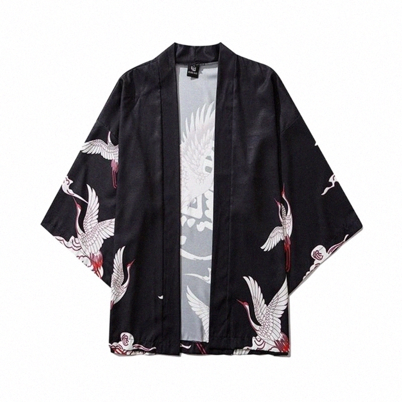 ethnic Clothing Japanese Kimono Fish Men And Women Summer Half Sleeves Cloak Jacket Top Blouse Loose Casual Fashion Beach Plus Oversized Coa 6339-image-791248541