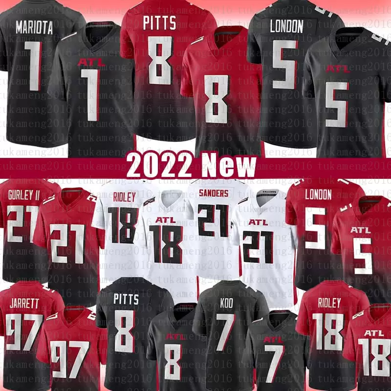 

Kyle Pitts Football Jersey Drake London Marcus Mariota Desmond Ridder A.J. Terrell Jr. Ridley Deion Jones Atlantas Falcon Cordarrelle Patterson Deion Sanders Jarrett, 2021 women size s-xxl(liey)