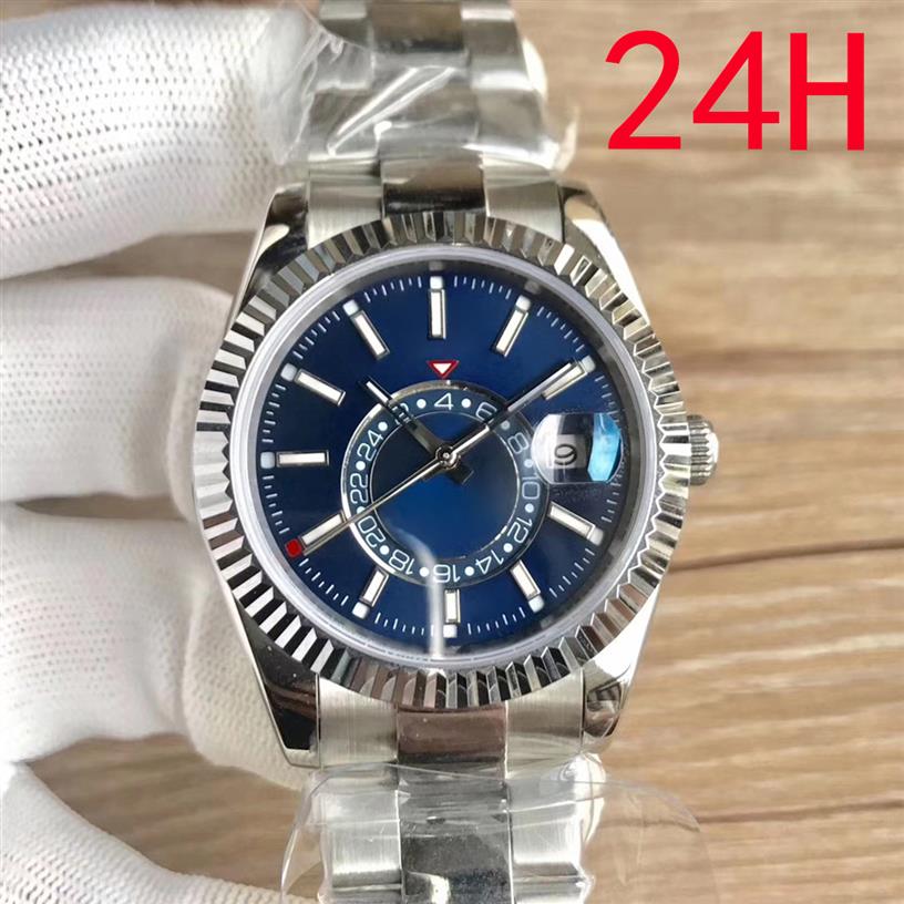 

Mens Sky Dweller Automatic Sapphire Business Watch Automatic Calendar 24H Function Sky Watch 316L Stainless Steel Luminous Fashion258w, As shown in figure