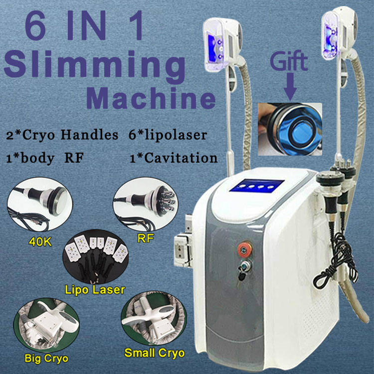 Cryolipolysis Fat Freeze Machines Lipolaser Cavitation RF Cryolipolysis Cellulite Removal Machines 2 Cryo Handles
