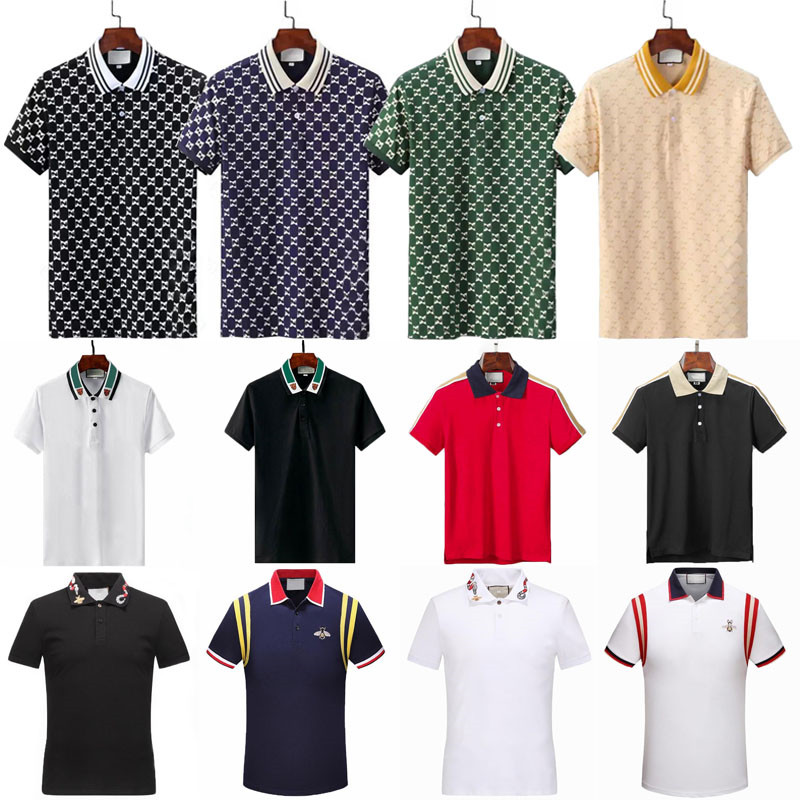 

2022 Mens Designer Outdoor Shirts For Man High Street Italy Embroidery Garter Snakes Little Bees Printing Brands Clothes Cottom Clothing Tees