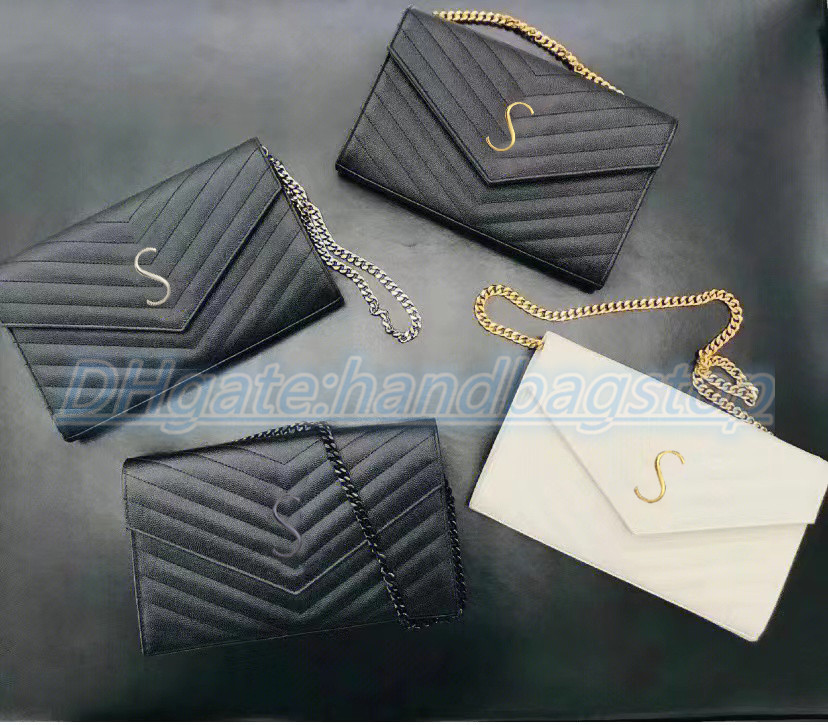 

Luxurys Designer Top quality Clutch Bags Totes Genuine Leather Crossbody Bags Chain Women's Nylon Shoulder Bag LOULOU tote LE 5 A7 HOBO handbags Crocodile sling strap, White gold chain