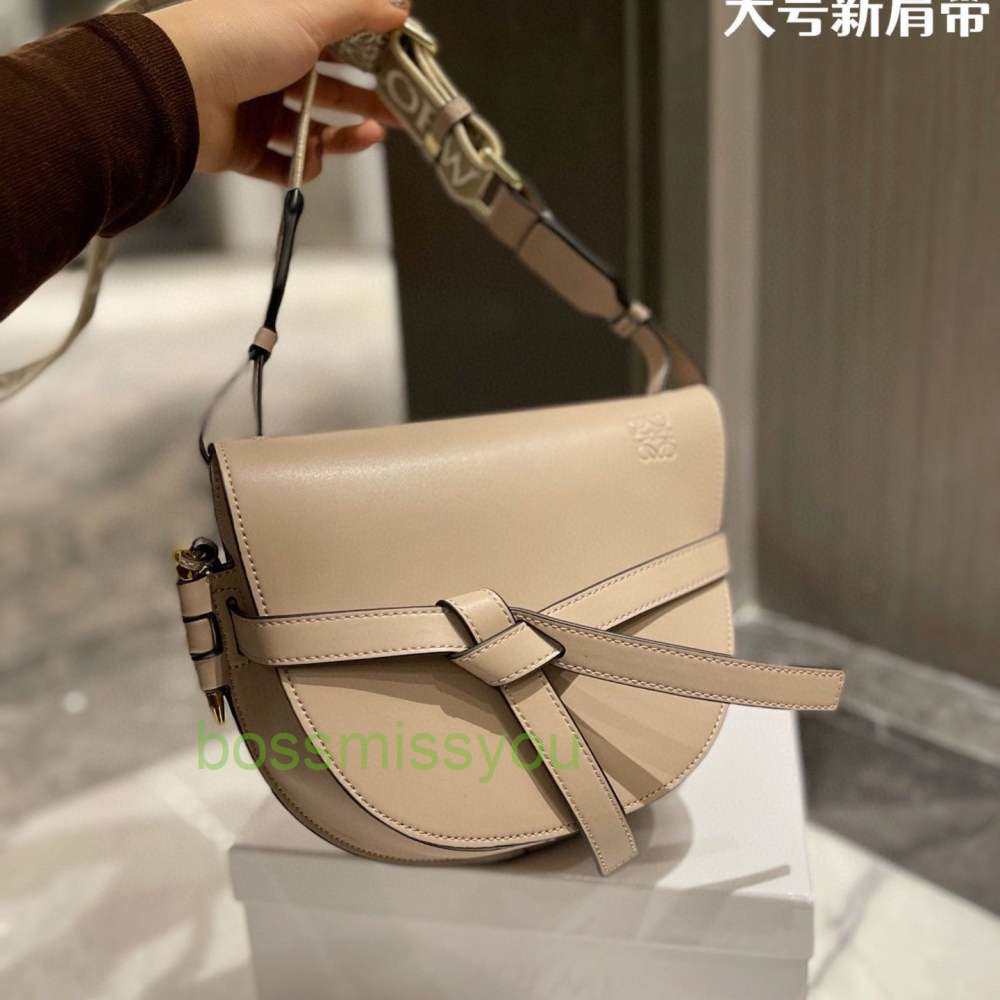 

Bag designer s leather handbag lowes original Gift Box Packaging Saddle High-quality Cowhide Shoulder Fashion Messenger Women's, Green