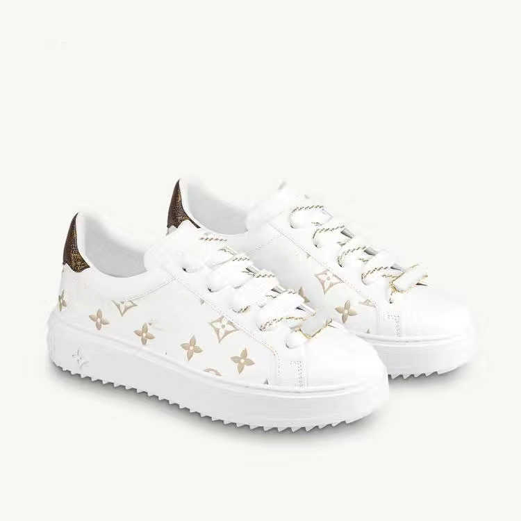 

Fashion Time Out Calfskin Leather Sneaker men Casual Shoes Blue Multi White Pink embossed Open Back Fuchsia Khaki Green Sole Printed Luxury man sneakers 04