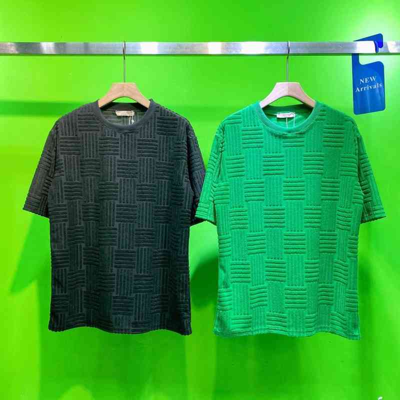 

2022ss spring and summer new high grade cotton printing short sleeve round neck panel T-Shirt Size m-2xl Color black white