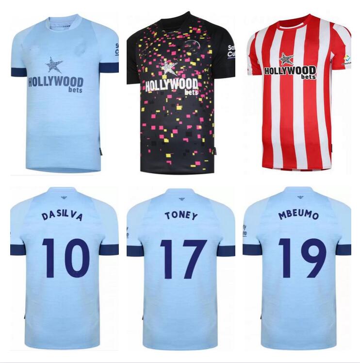 22 23 Forss Brentfords Soccer JerseyS 2022 2023 Canos Jensen Thompson Pinnock Toney Henry away men football shirt Jansson Mbeumo Ajer Jorgensen f-image-789865818