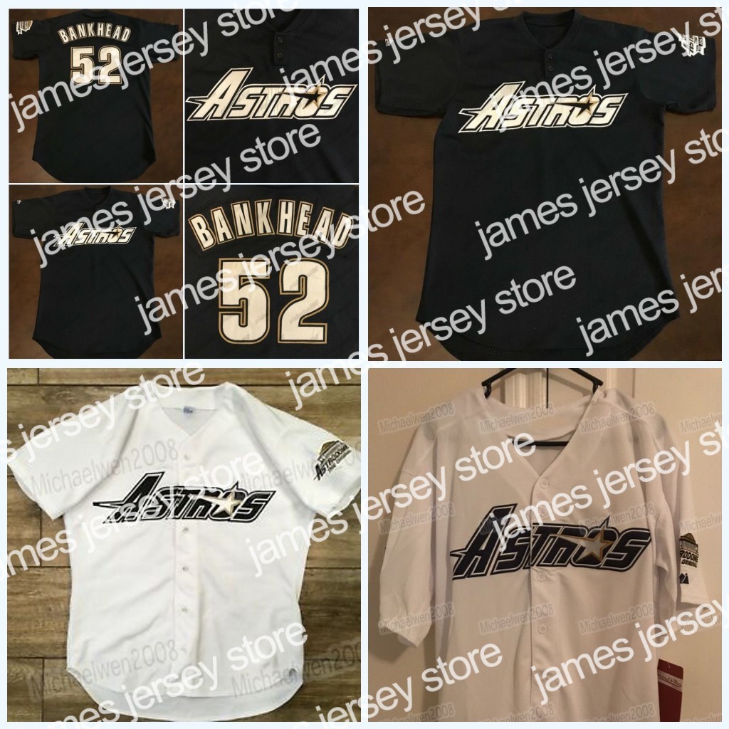 2022 Scott Bankhead Rare vintage 1996 Astros throwback jersey 100% Stitch Custom Mens Womens Youth High Quality