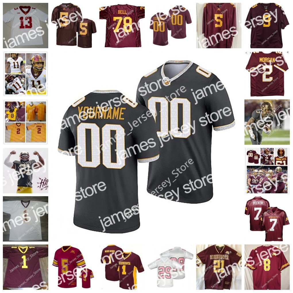 

22 NCAA Minnesota Golden Gophers Stitched football Jersey Dylan Wright 3 Treyson Potts 15 Jacob Clark 22 Steven Ortiz Jr. 91 Deven Eastern, 17