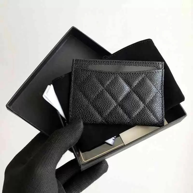 

holder Luxury high leather holders cards clip bag ID credit card clips zero wallet card pocket wallets fashionable casual Graceful, Empty box