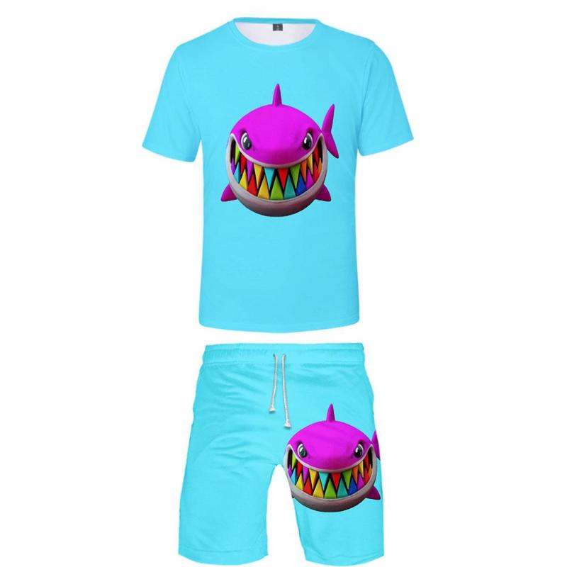 Survêtements pour hommes 6ix9ine Albume Gooba Ensemble deux pièces T-shirt et short Costume cool pour hommes Streetwear Survêtement 2022 Printemp