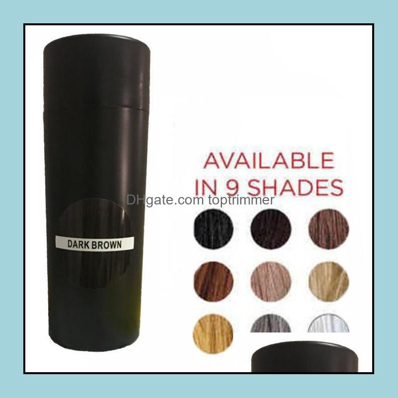 

Hair Loss Products Natural Keratin Top Fiber 27.5G Black Build Thinning Concealer Styling Powder Er Bald Area Drop Delivery Toptrimmer Dhob3