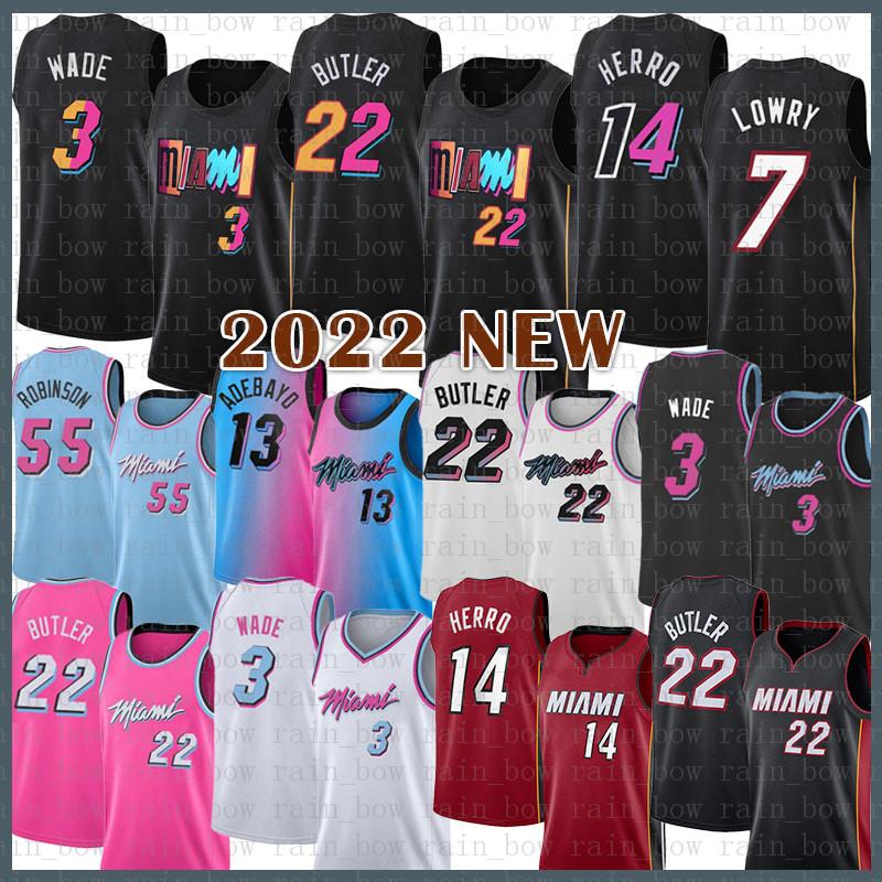 

''nba''JerseysMiamis Heats Mens 14 13 55 Jimmy Butler Dwayne Dwyane Wade Kyle Lowry Basketball Jersey 22 3 7 Tyler Herro Bam Adebayo D, 2021 jersey