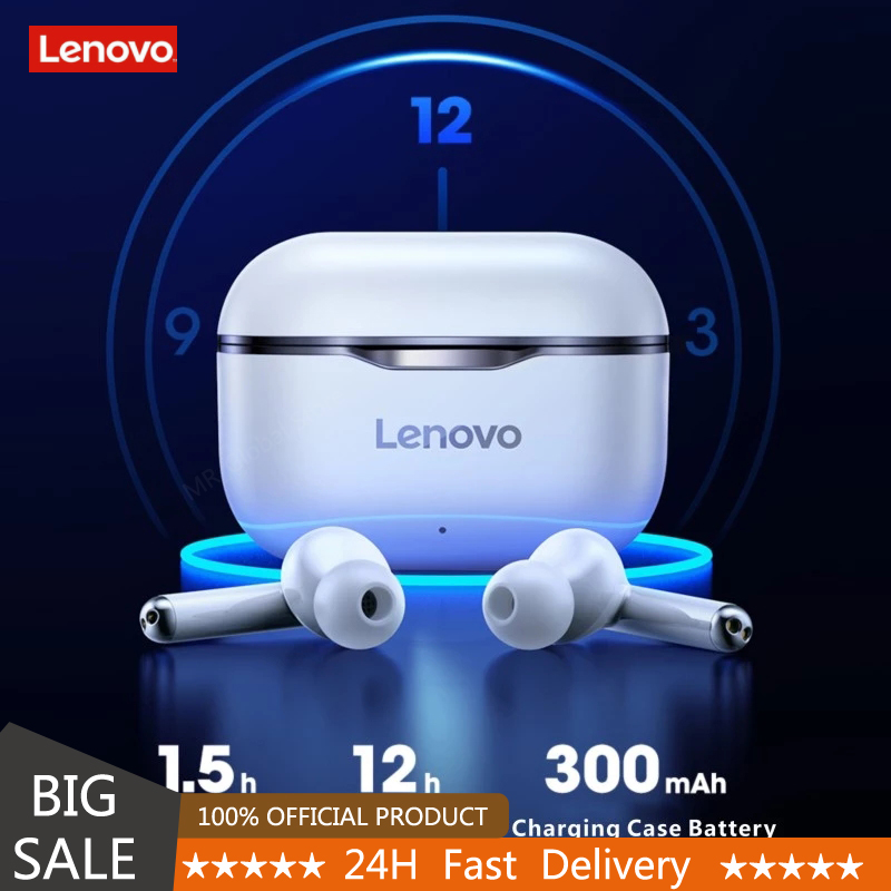 

Telecommunications NEW Original Lenovo LP1 TWS Wireless Earphone Bluetooth 5.0 Dual Stereo Noise Reduction Bass Touch Control Long Standby 3