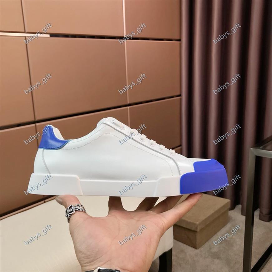 2021 new 20ss New Mens Design nappa portofino Sneakers with rubber toe Fashion Luxe Italian Calfskin Design Shoes men size 38-45213L