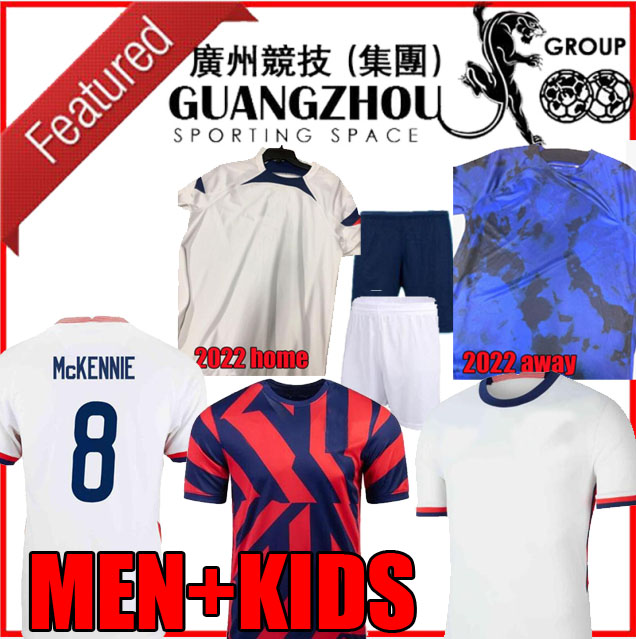 

2022 PULISIC USAS AARONSON 2022 2023 soccer jersey HOME AWAY THIRD men kids kits united states football shirt top thailand quality REYNA McKENNIE DEST, Hone aldult player sponsor ucl