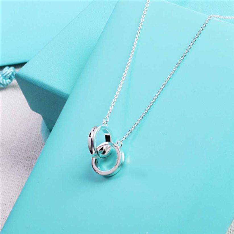 Anneau WPB 1005 Collier de haute qualité Bouton d'origine 11 Collier double TIF Luxury Bijoux Marque Femmes Vente Tendance Y92272C