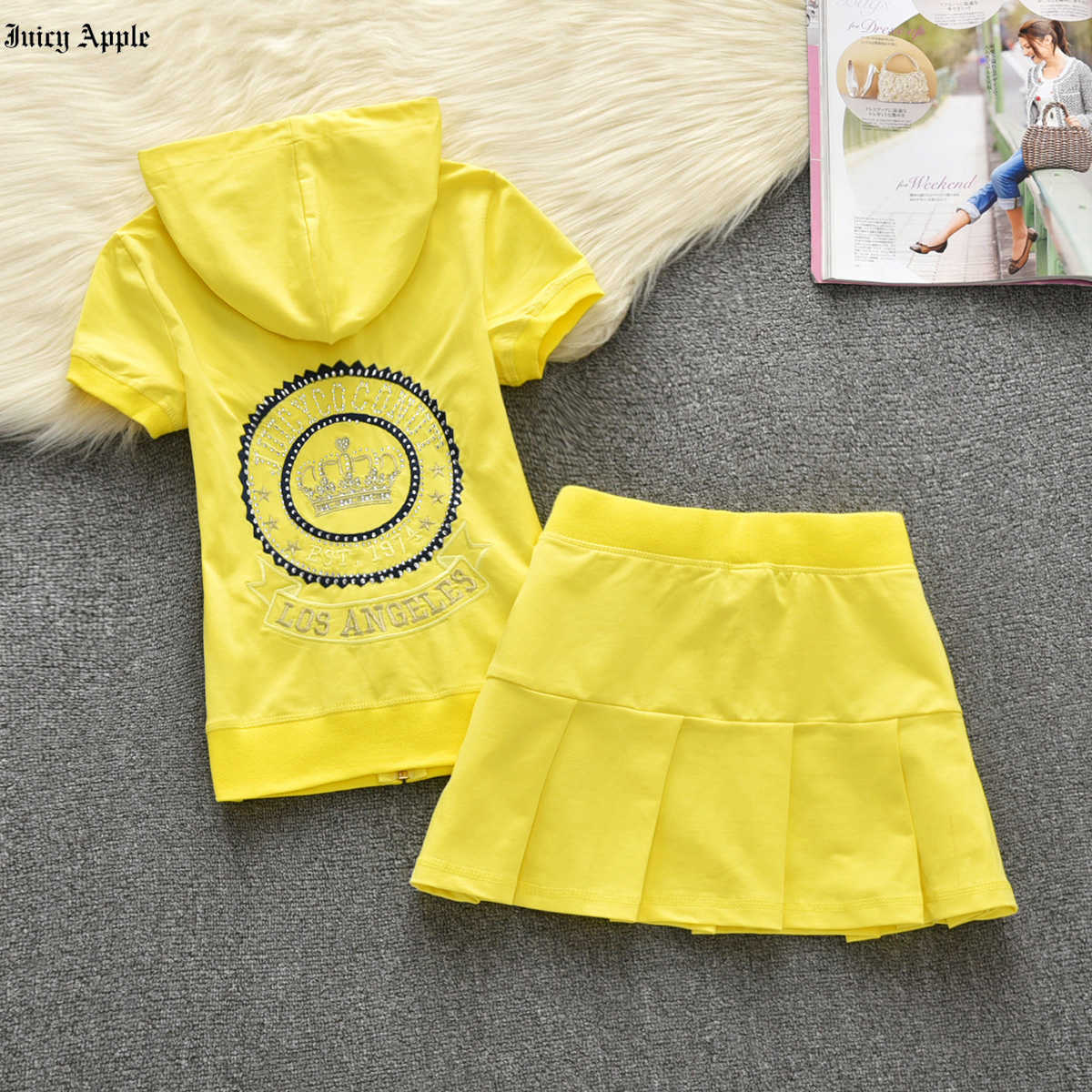 

Juicy Apple Women's Tracksuits Summer Skirt Sets Fashion Letter Embroidery Short Skirts Jackets Two Piece Designer Dress Brand Sweatshirt Women Clothing, 628 rose