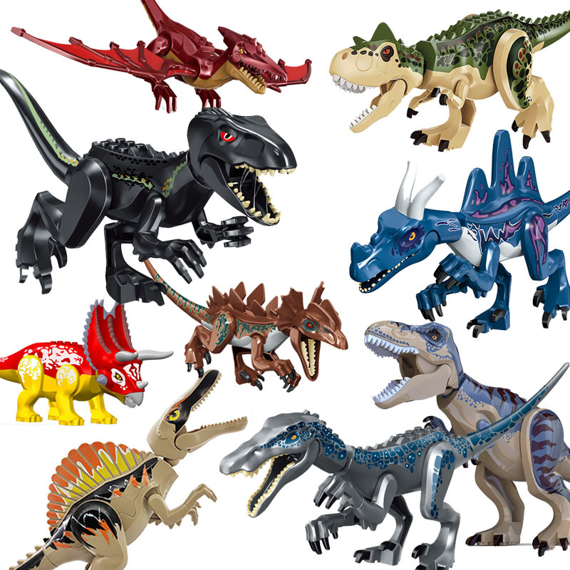 

Wholesale Large Building Block dinosaur Jurassic Tyrannosaurus Children's Assembly Toy Fit Together Disassembly Dinosaurs Hand-made Gifts